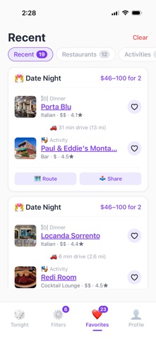 Roulette Night: Date Planner Screenshot 6 of 8