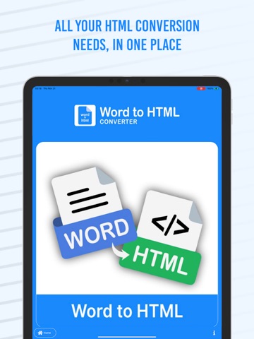 Word to HTML Converter iPad screenshot