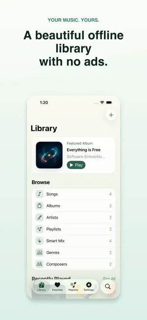 OneMusic: Offline Player screenshot 1