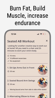 Chair workout for men screenshot 2