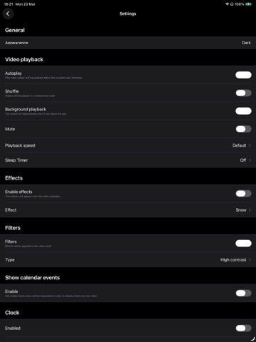 Background Videos 4K iPad screenshot