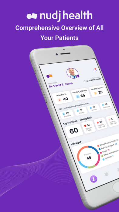 Nudj Clinicians Screenshot