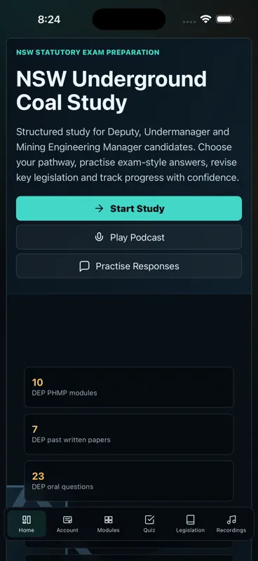 MYNE Training: Mining Exams screenshot 1 of 5