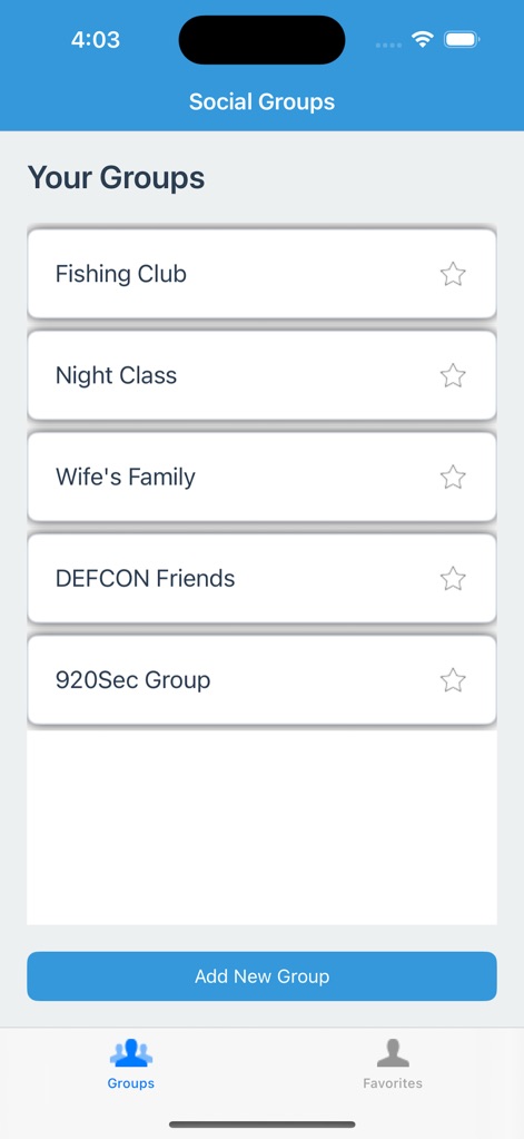 Friendgrouplist