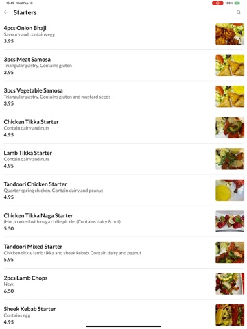 New Surma Tandoori iPad screenshot