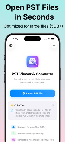 PST Viewer & Converter Screenshot 1 of 8