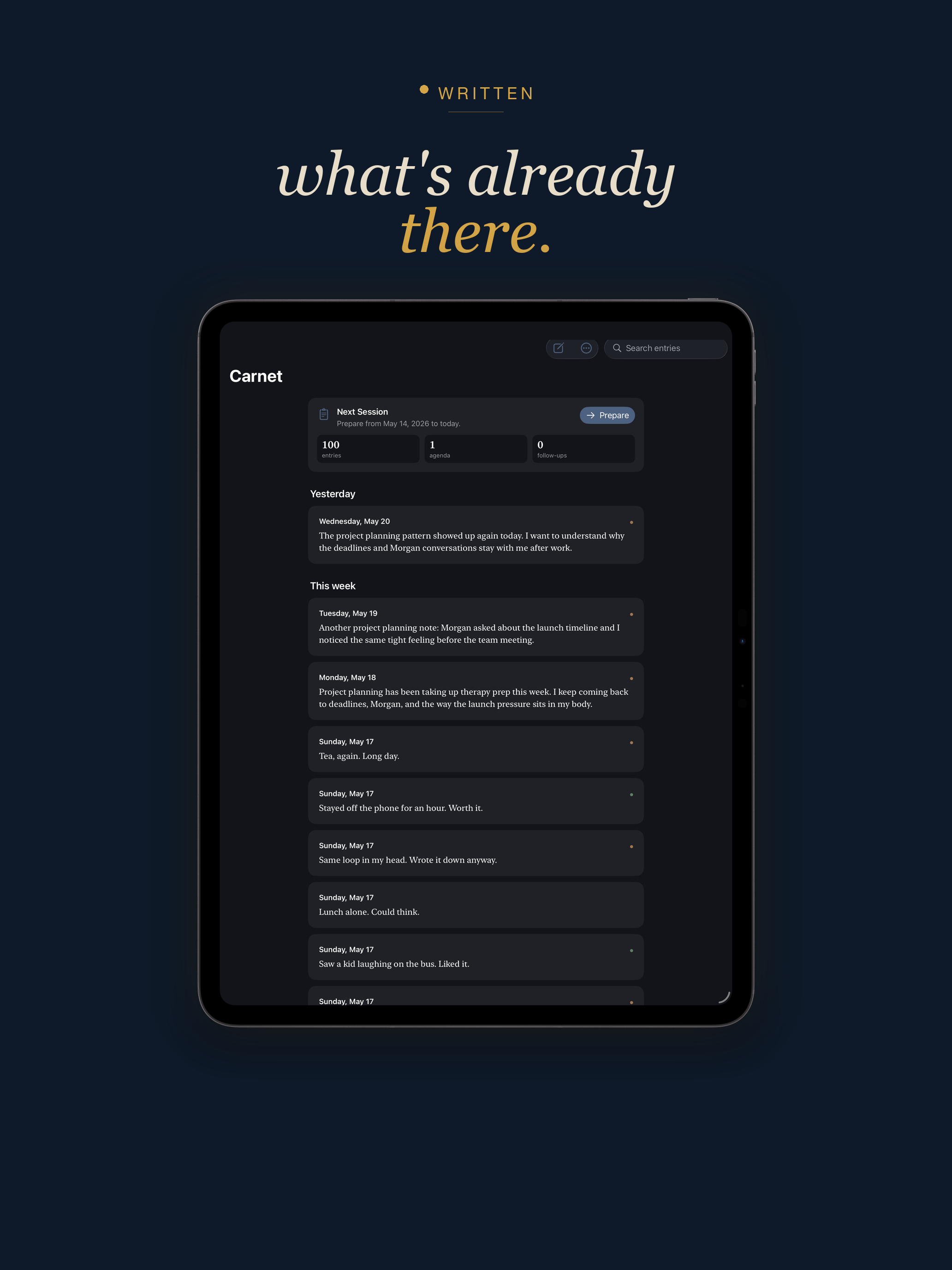 Carnet — Therapy Journal screenshot 9