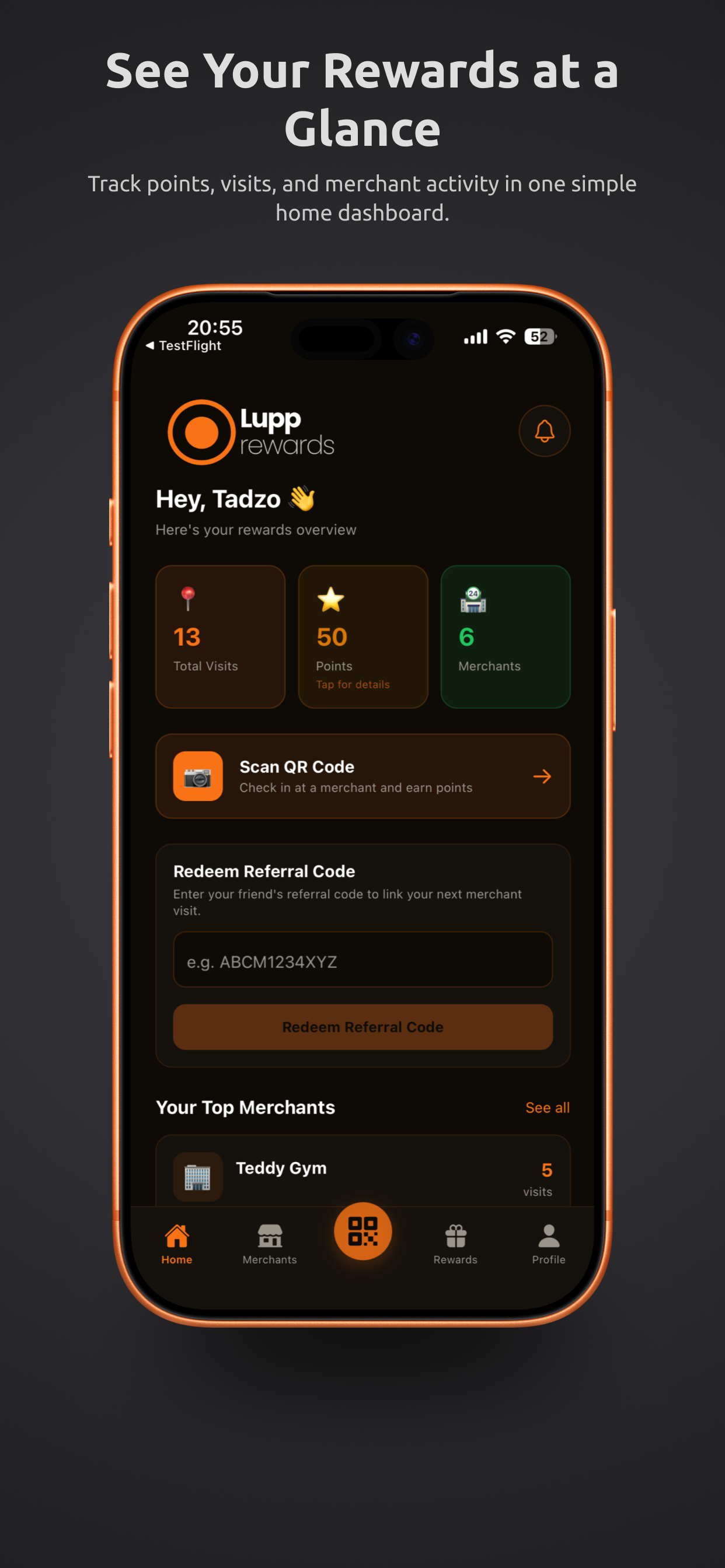 Lupp Rewards Customer