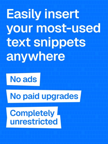 Paste Snippets Keyboard