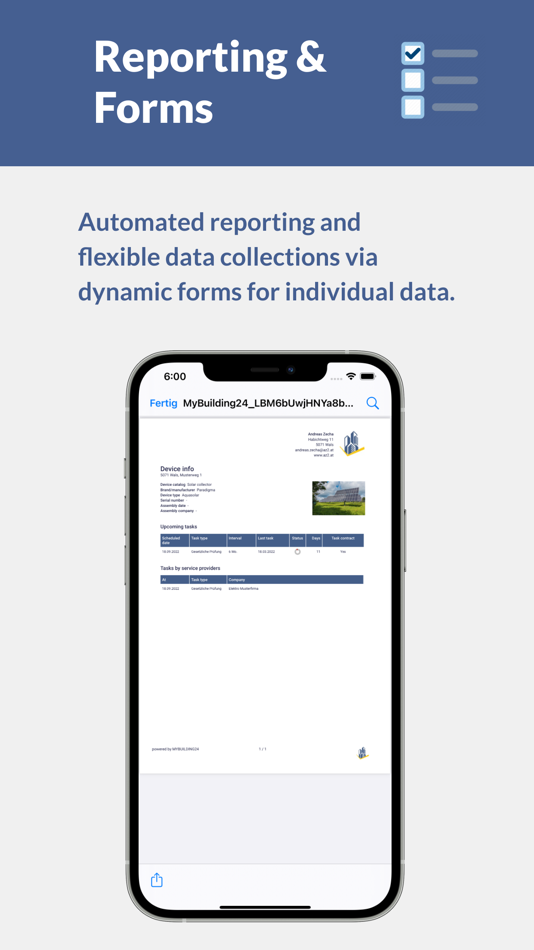 #9. MyBuilding24 (iOS) By: Rei development GmbH