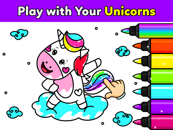 Screenshot #4 pour Jeux de coloriage de licorne