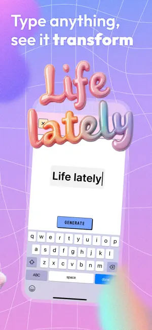 wordPOP: custom font and text screenshot 3