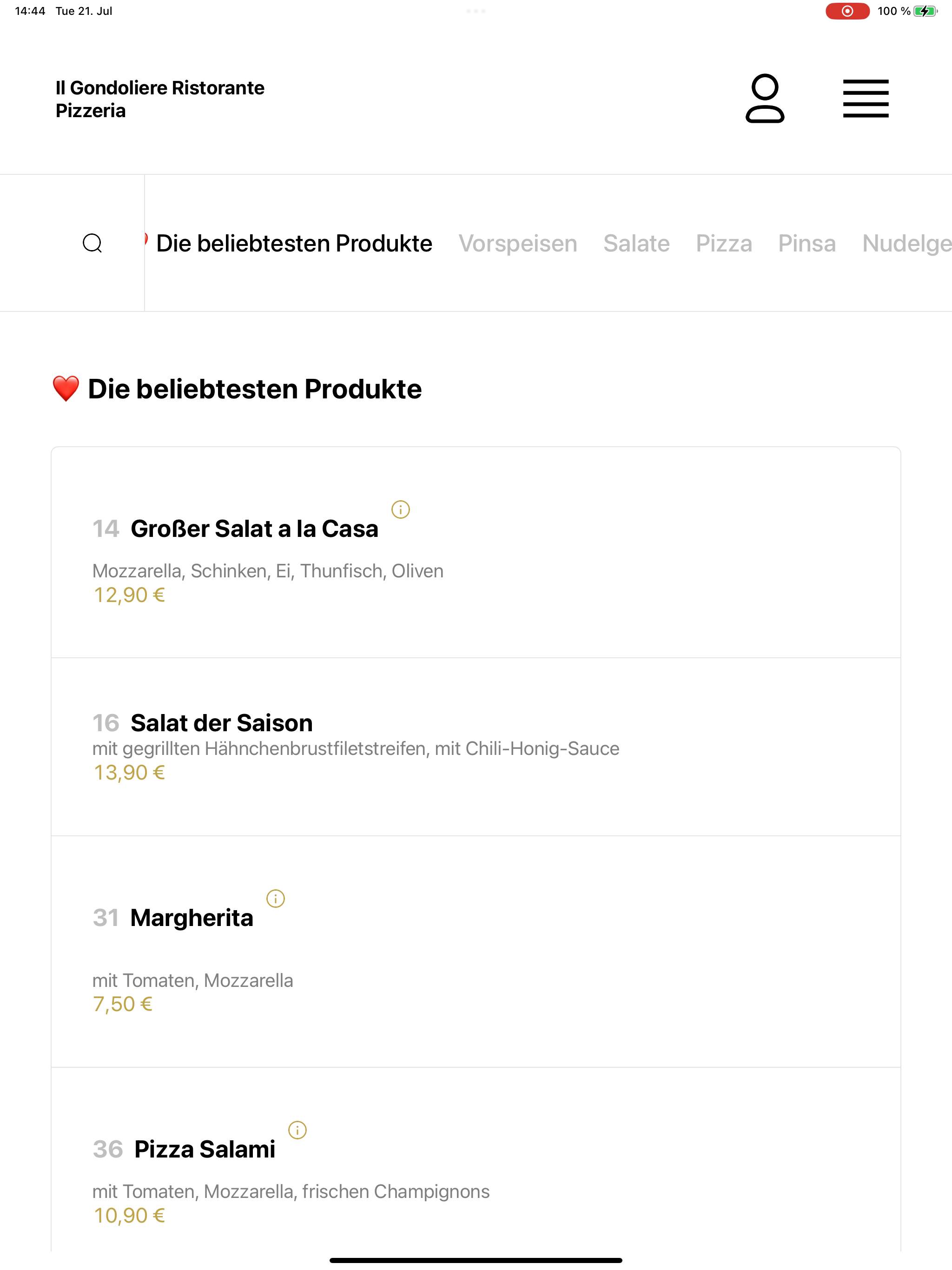 Il Gondoliere Ristorante screenshot 13