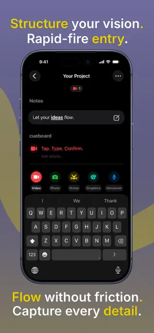 Cueboard - Creator Shot Lists screenshot 2
