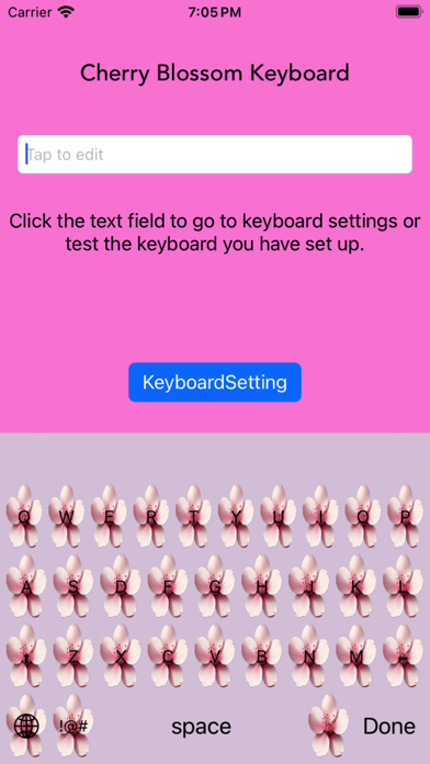 Screenshot #2 pour CherryBlossomKeyboard