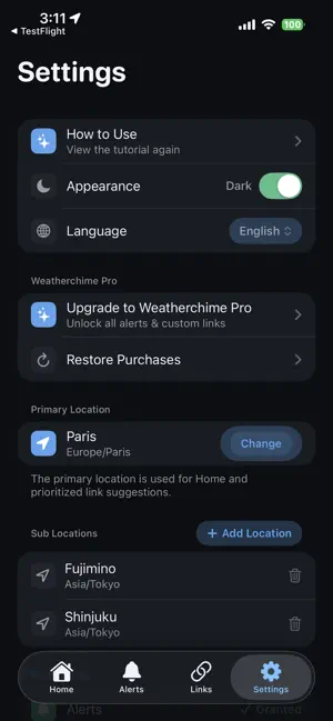 Weatherchime screenshot 4