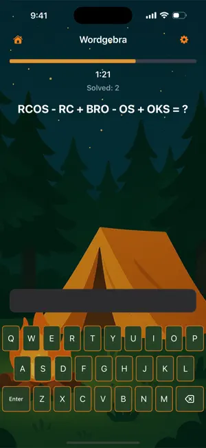 Wordgebra screenshot 2