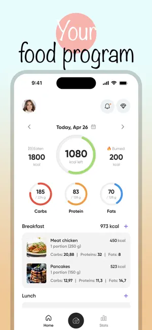 Food Tracker & Calorie Counter screenshot 2