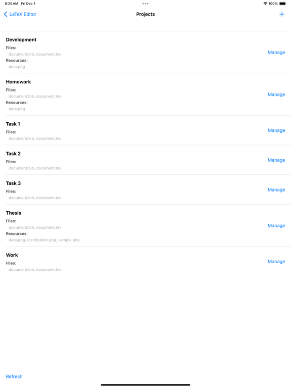 VerbTeX LaTeX Editor iPad screenshot 5 - Productivity app