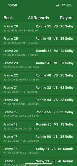 SnookerTally screenshot 4