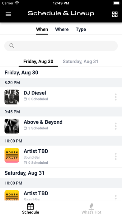 North Coast Festival Guide Screenshot