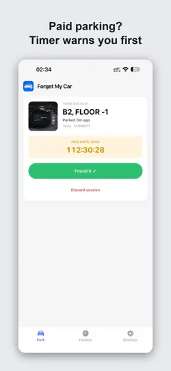 Forget My Car: Parking Finder iPhone Ekran Görüntüsü 3