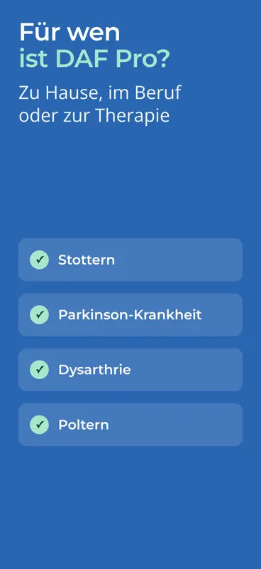 DAF Pro: Stottern & Parkinson screenshot 3 of 7