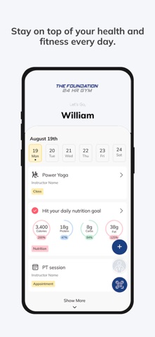 The Foundation 24hr Gyms screenshot