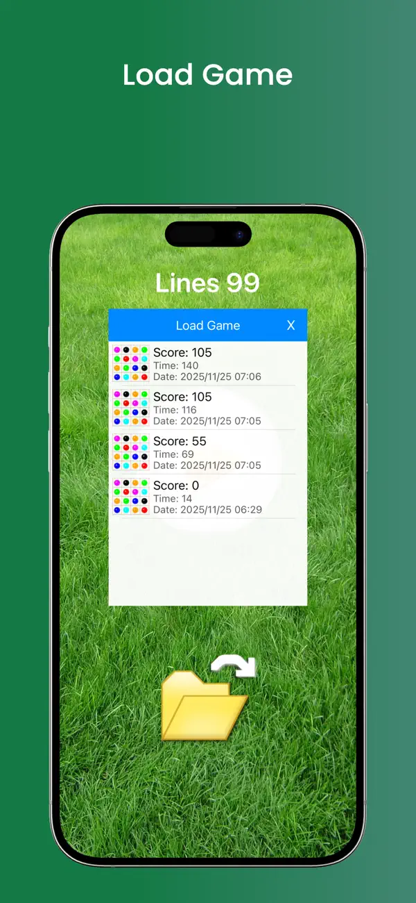 Screenshot #2 pour Lines 99 classic color ball 98