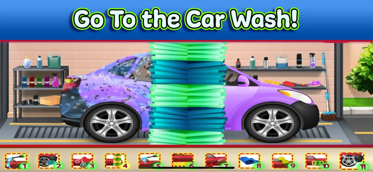 Screenshot #1 pour Tiny Car & Truck Wash Games