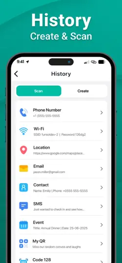 QR Code Reader & Scanner Pro iPhone Ekran Görüntüsü 5