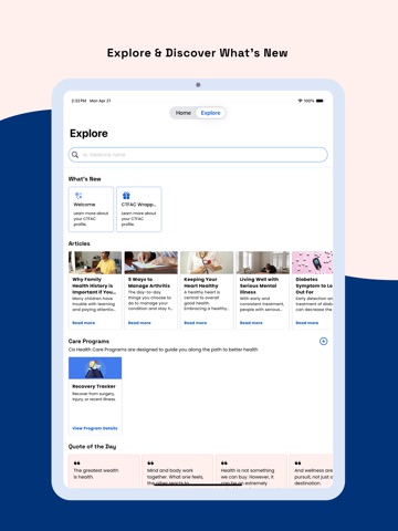 CTFAC iPad screenshot