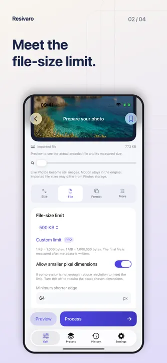 Resivaro: Resize Photos screenshot 2