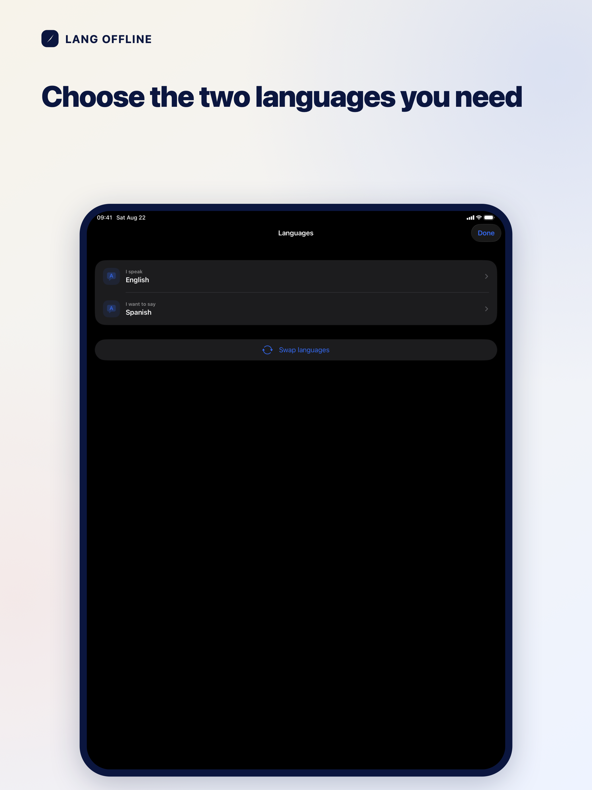 Lang Offline: Travel Phrases screenshot 9