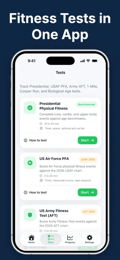 Fitness Test Scorecard screenshot 3