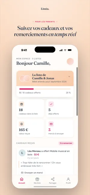 Listéa - Liste de naissance screenshot 3