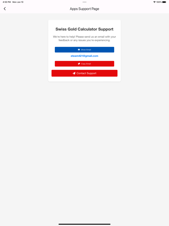 Swiss Gold Price Calculator