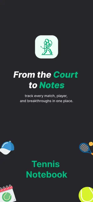 Tennis Notebook: Match Journal screenshot 1
