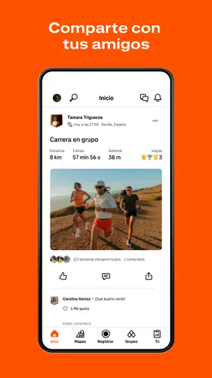 Captura de pantalla de Strava: Corre, Camina, Pedalea en iPhone 4