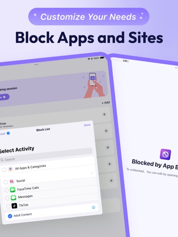AppBlocker-Block Apps & Focus iPad screenshot