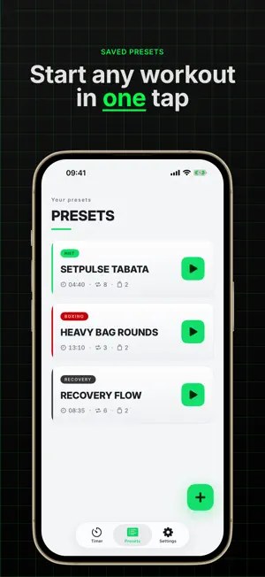 SetPulse: Mirror Workout Timer screenshot 2