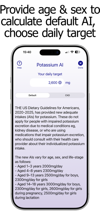 Potassium Counter & Tracker Screenshot 2 of 10
