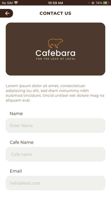 Cafebara Screenshot