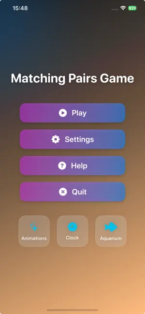 Matching Pairs Game screenshot 1