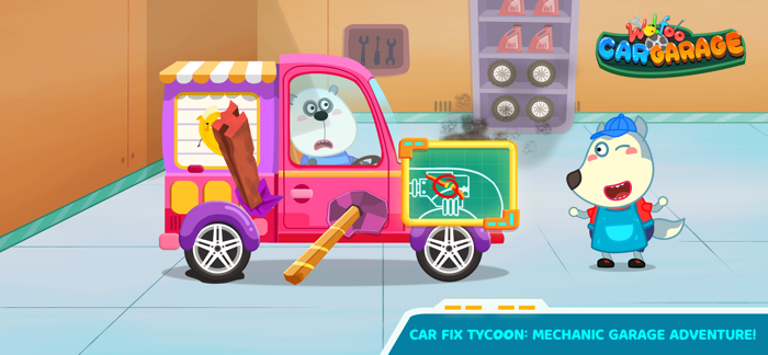 Wolfoo Car Garage Fix  Repair