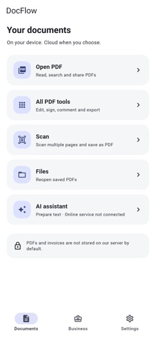 DocFlow PDF & Rechnung screenshot 1