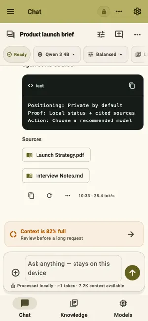 QuickLLM - AI Model Manager screenshot 1
