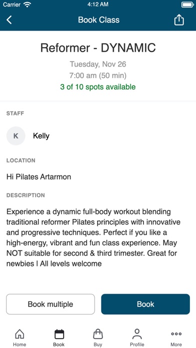 Hi Pilates Screenshot