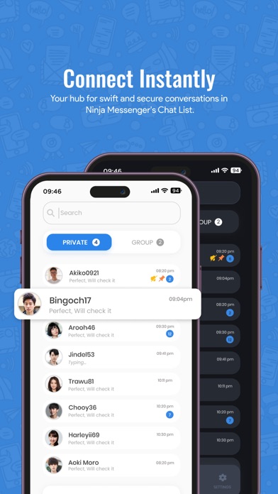 Ninja Private Messenger Screenshot