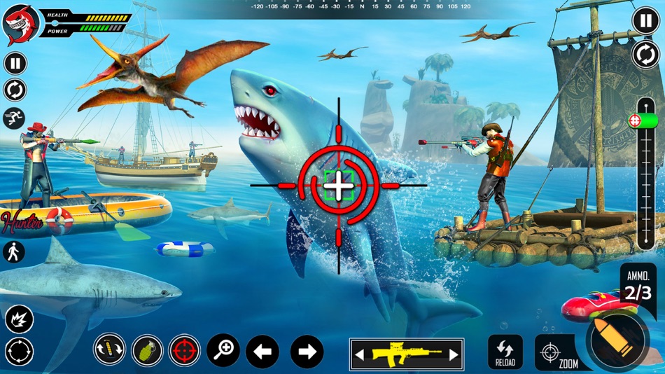 #2. Shark Attack Simulator Game 3D (iOS) Podle: Appricot Studio